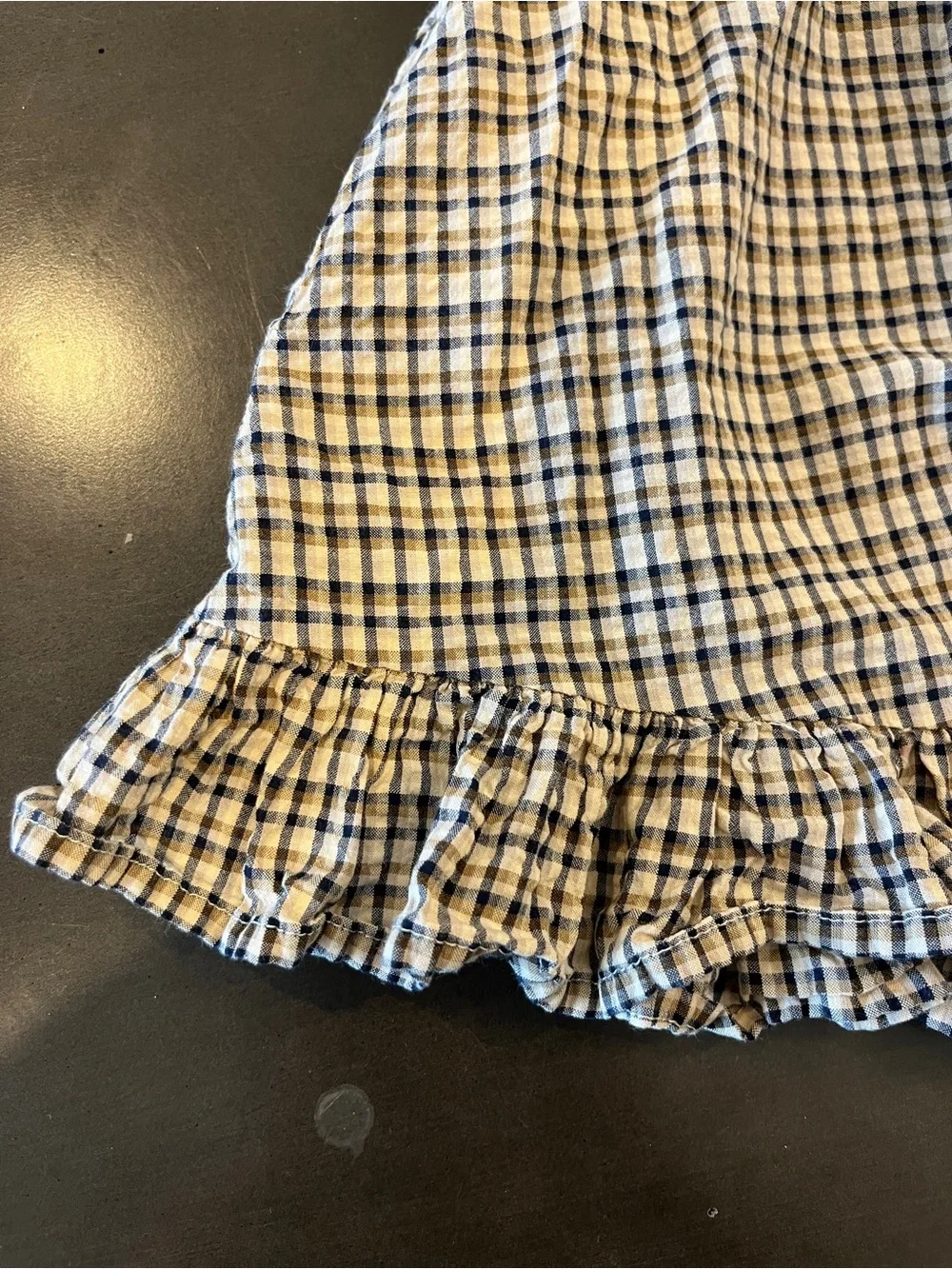 Marmar Girls Plaid Button-Front Dress with Ruffle Trim - Picture 5 of 8